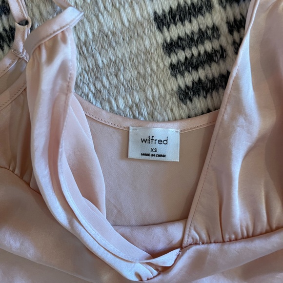 Wildfred silk peach mini dress size XS - Picture 3 of 3